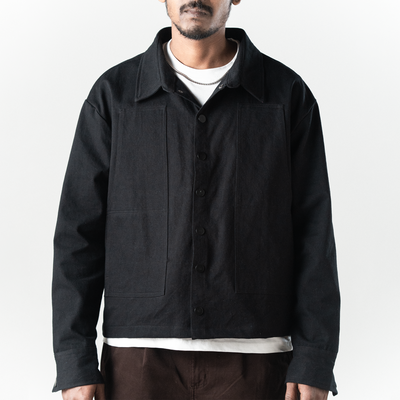 Superkicks | ESSENTIAL CARGO JACKET  { BLACK