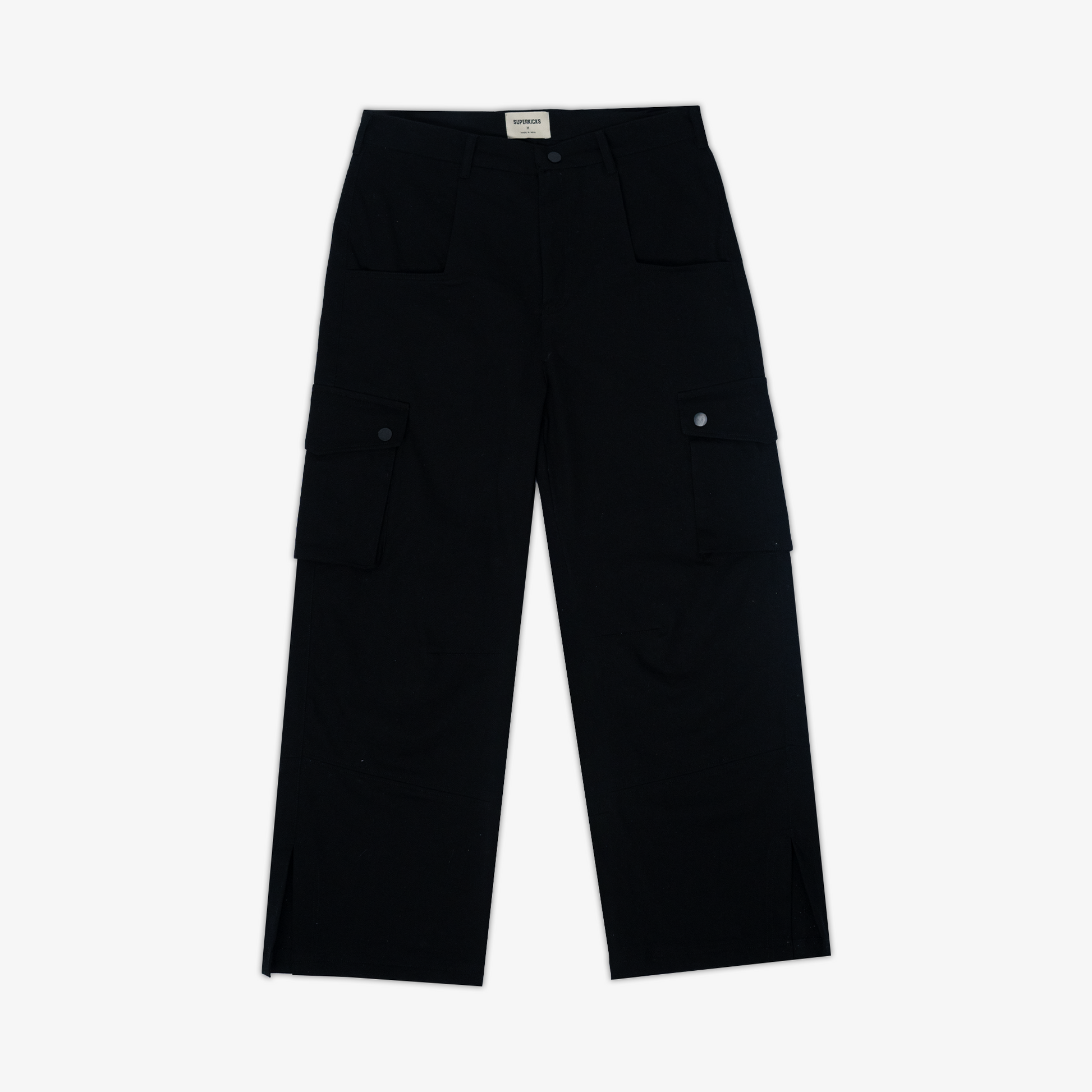 Superkicks | ESSENTIAL CARGO PANTS  { BLACK