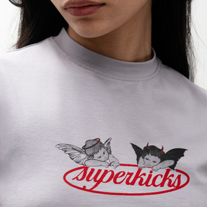 Superkicks | SECOND CHANCES  { CROP TOP CUPID AND DEMON