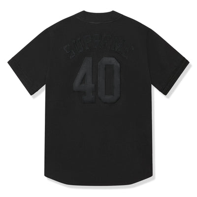 Supreme 40 Acres Twill Baseball Black Jersey
