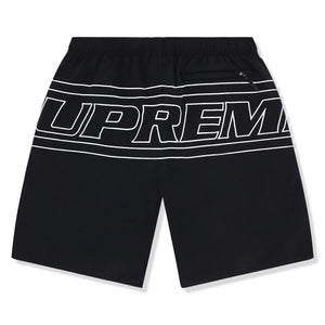 Supreme Big Logo Nylon Black Shorts