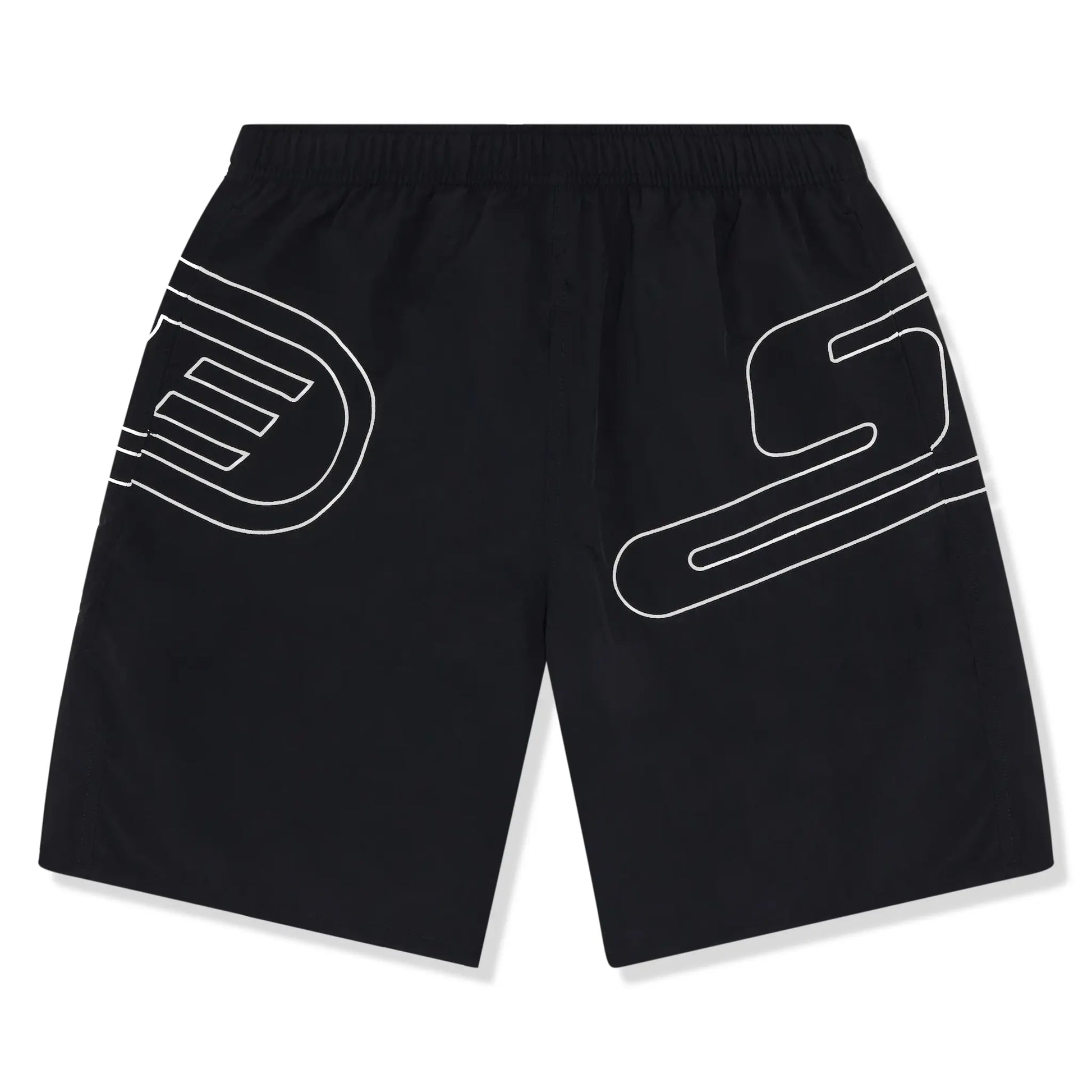 Supreme Big Logo Nylon Black Shorts