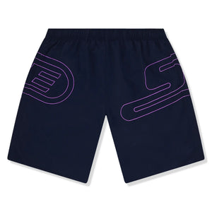 Supreme Big Logo Nylon Navy Shorts