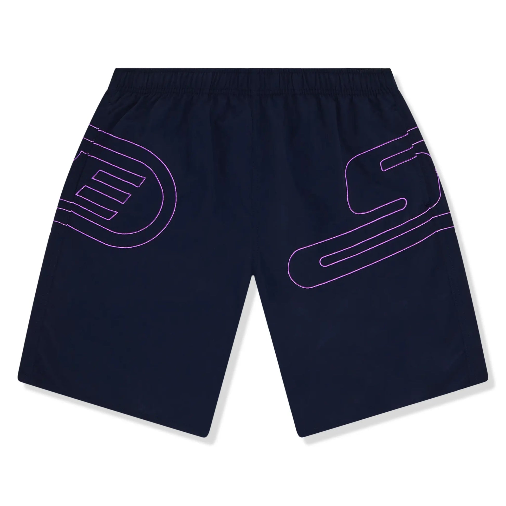 Supreme Big Logo Nylon Navy Shorts