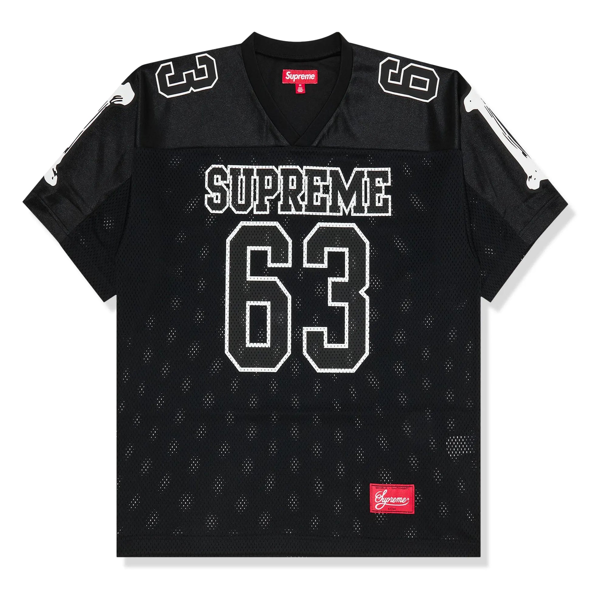 Supreme Bones Black Football Jersey (FW25)