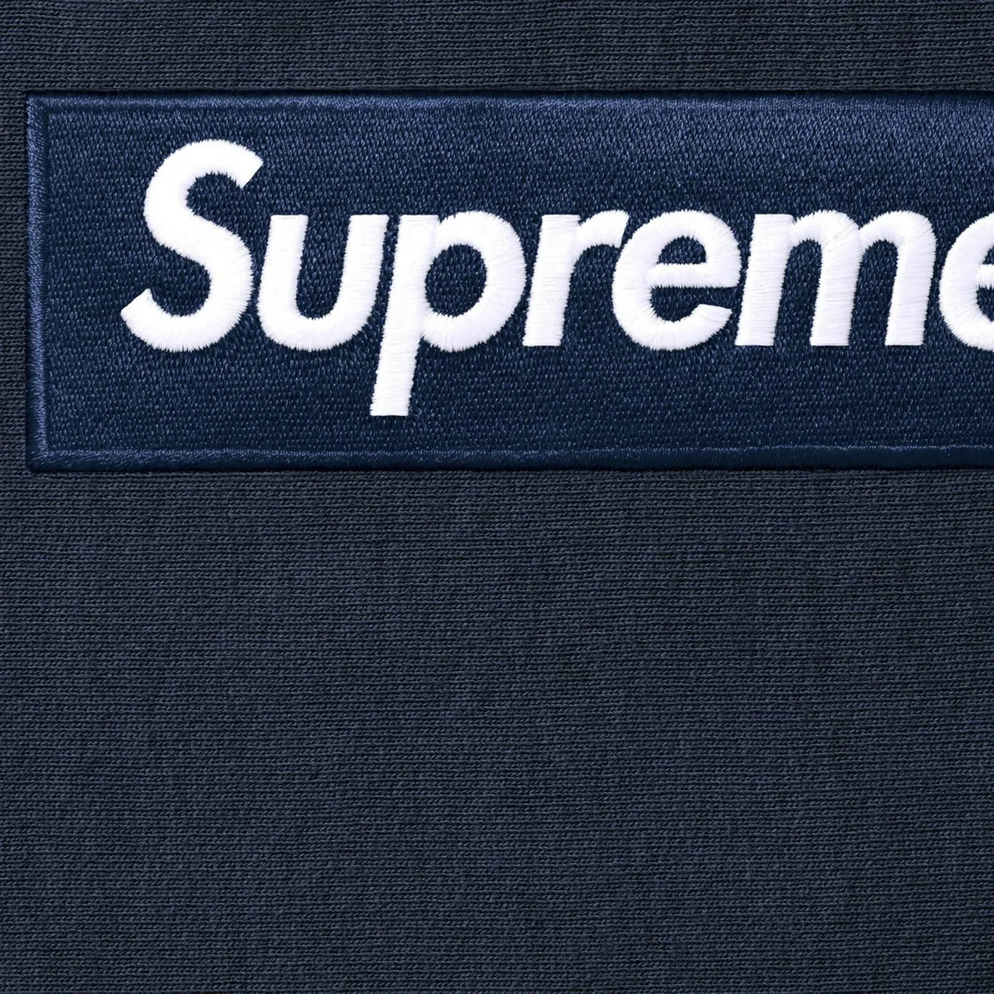 Supreme Box Logo Navy Hoodie (FW25)
