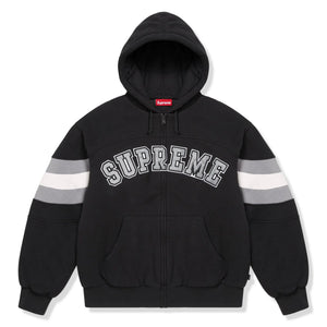 Supreme Filled Black Zip-Up Hooded Jacket
