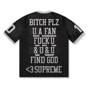 Supreme Find God Black Football Jersey (SS26)