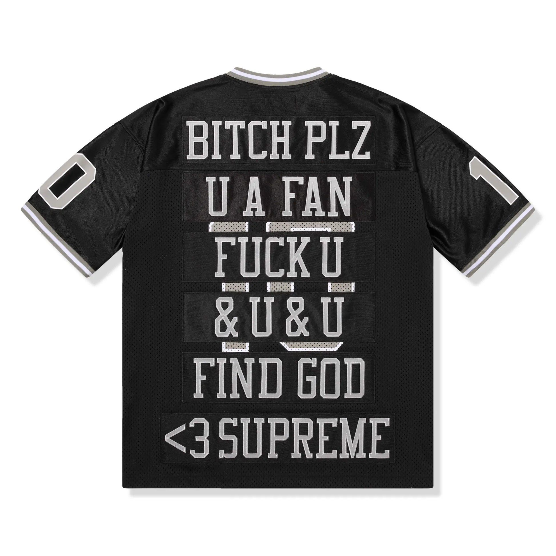Supreme Find God Black Football Jersey (SS26)