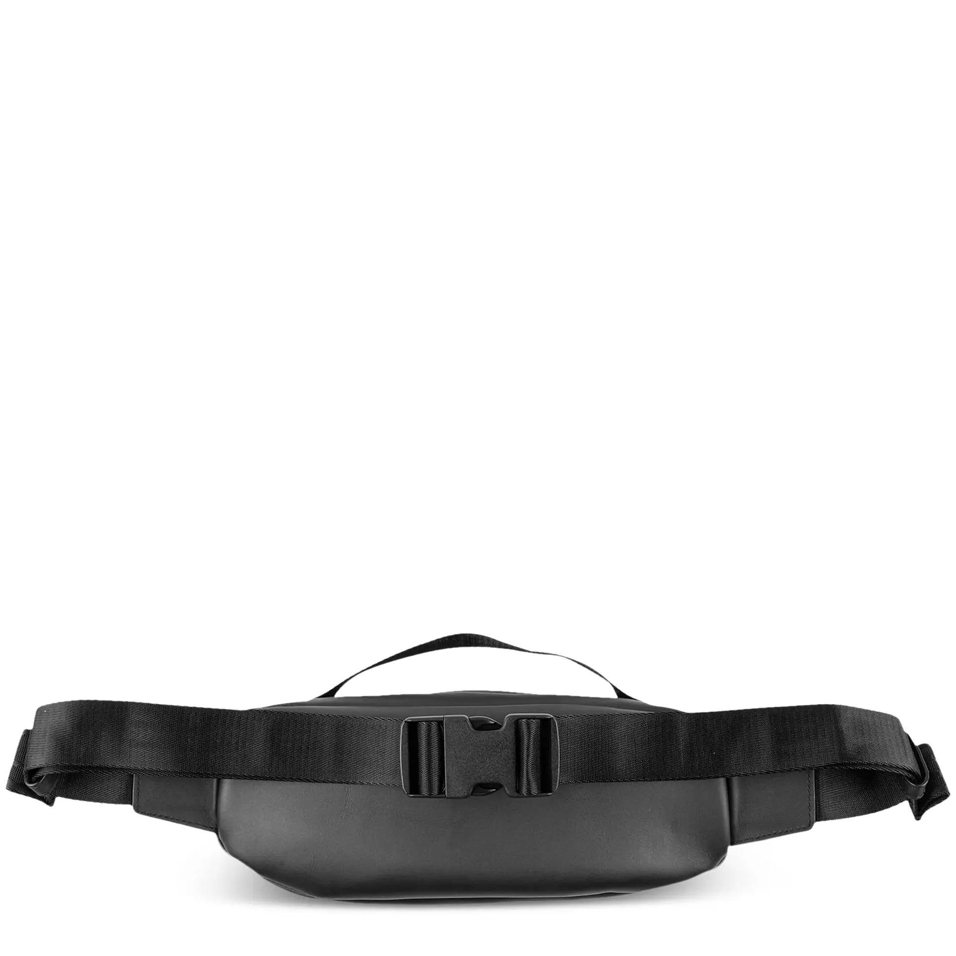 Supreme Leather Black Waist Bag (FW23)