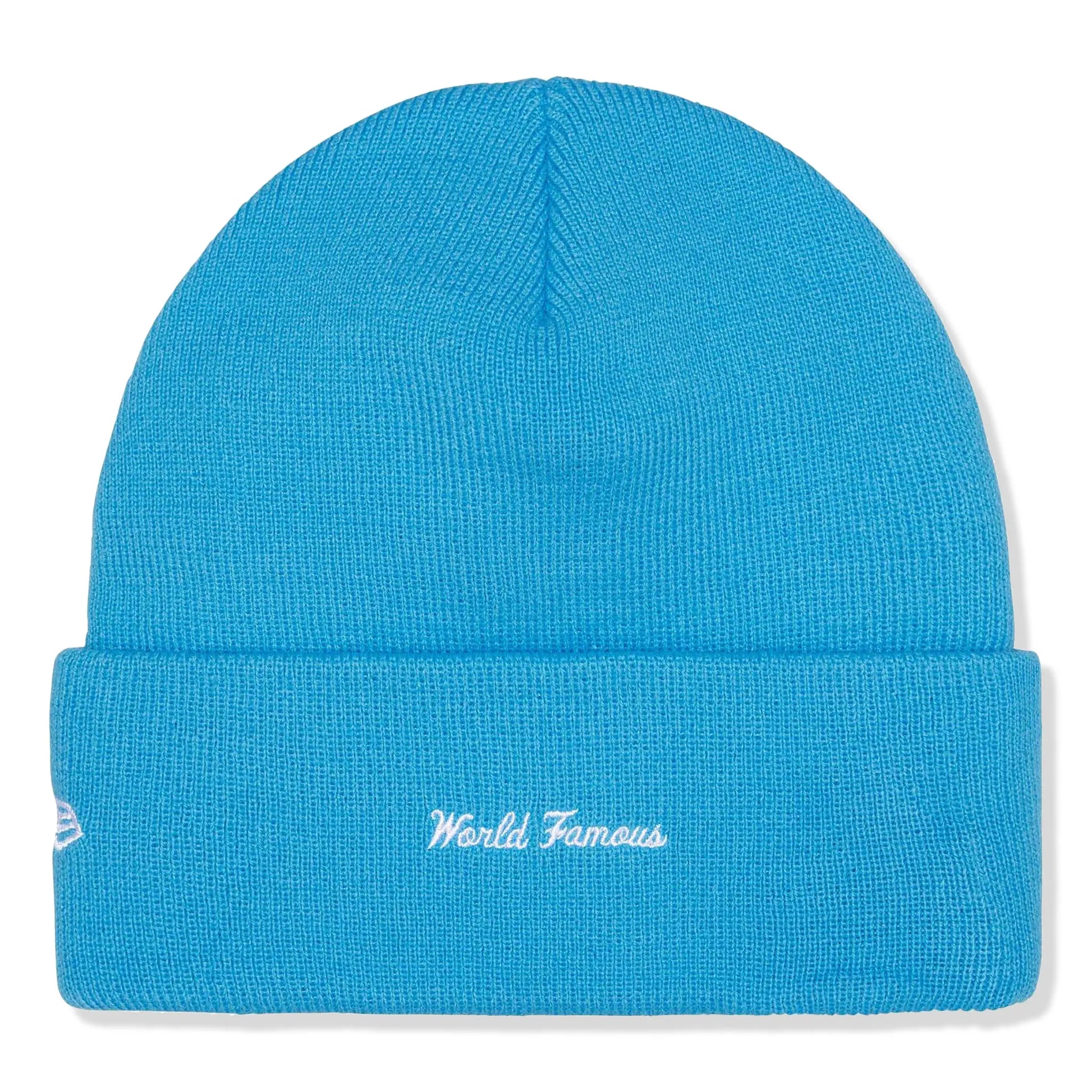 Supreme New Era Box Logo Cyan Beanie (FW25)