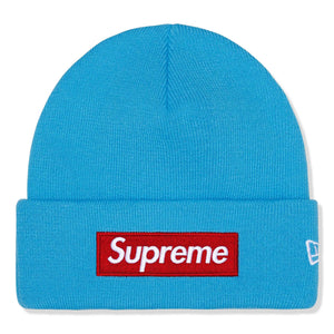 Supreme New Era Box Logo Cyan Beanie (FW25)