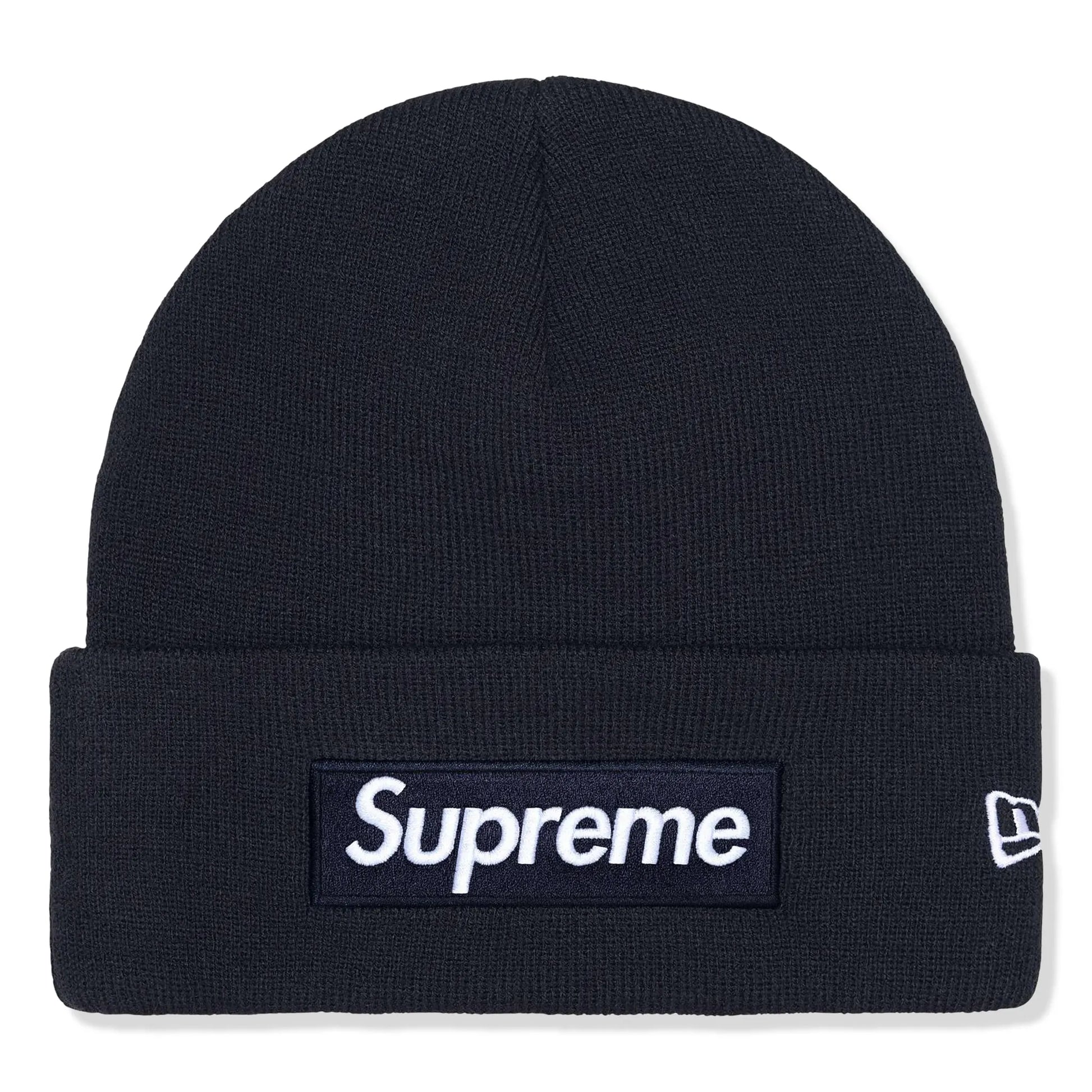 Supreme New Era Box Logo Navy Beanie (FW25)