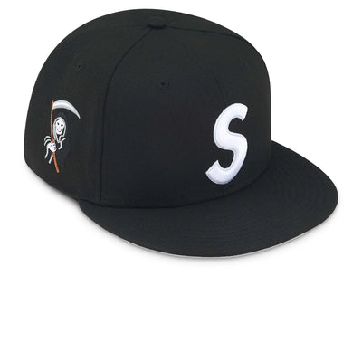 Supreme New Era Reaper S Logo Black Cap