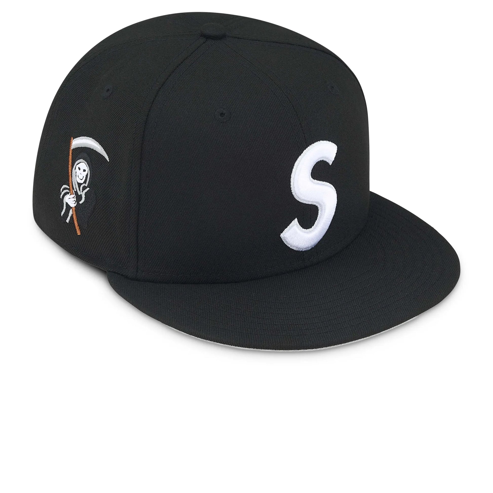 Supreme New Era Reaper S Logo Black Cap