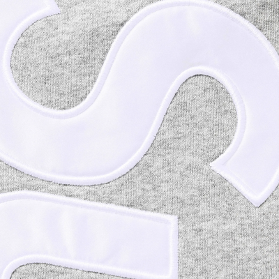 Supreme Satin Applique Heather Grey Hoodie & Sweatpants (FW25)