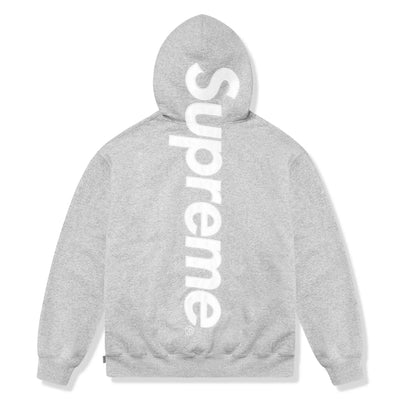 Supreme Satin Applique Heather Grey Hoodie (FW25)