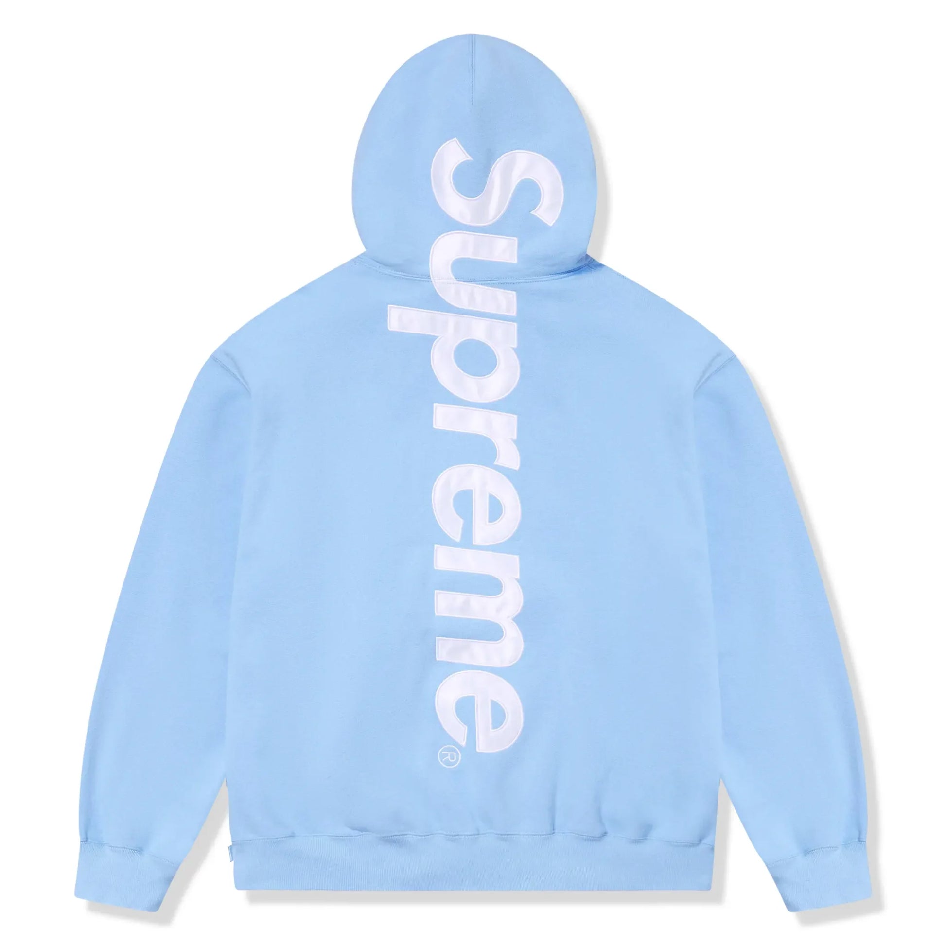 Supreme Satin Applique Light Blue Hoodie & Sweatpants (FW24)