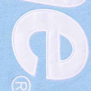 Supreme Satin Applique Light Blue Hoodie (FW24)