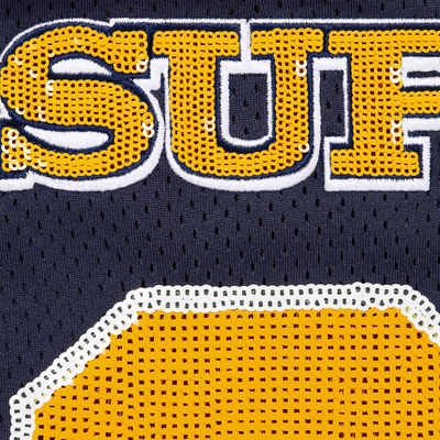 Supreme Sequin Navy Football Jersey (FW25)