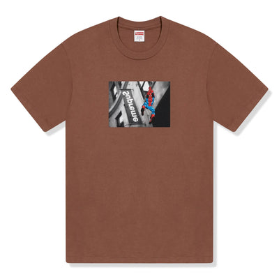 Supreme Spider Man Brown T-Shirt (SS26)