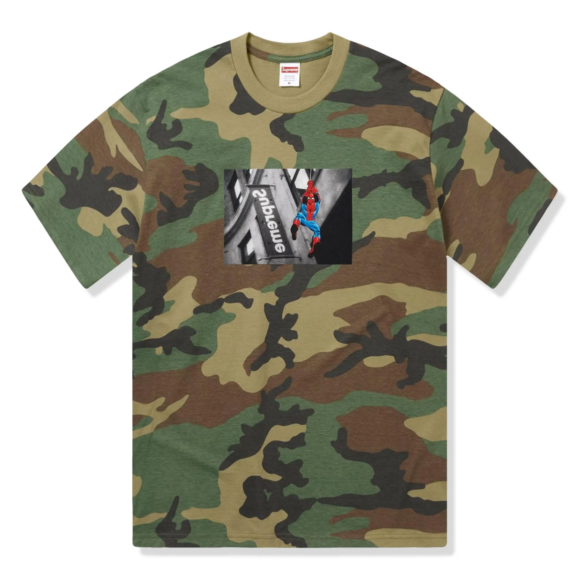 Supreme Spider Man Woodland Camo T-Shirt (SS26)