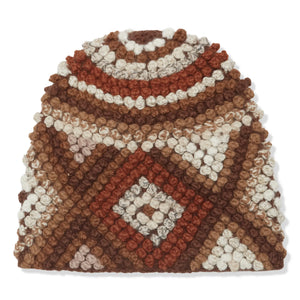 Supreme Textured Knit Brown Beanie (FW25)