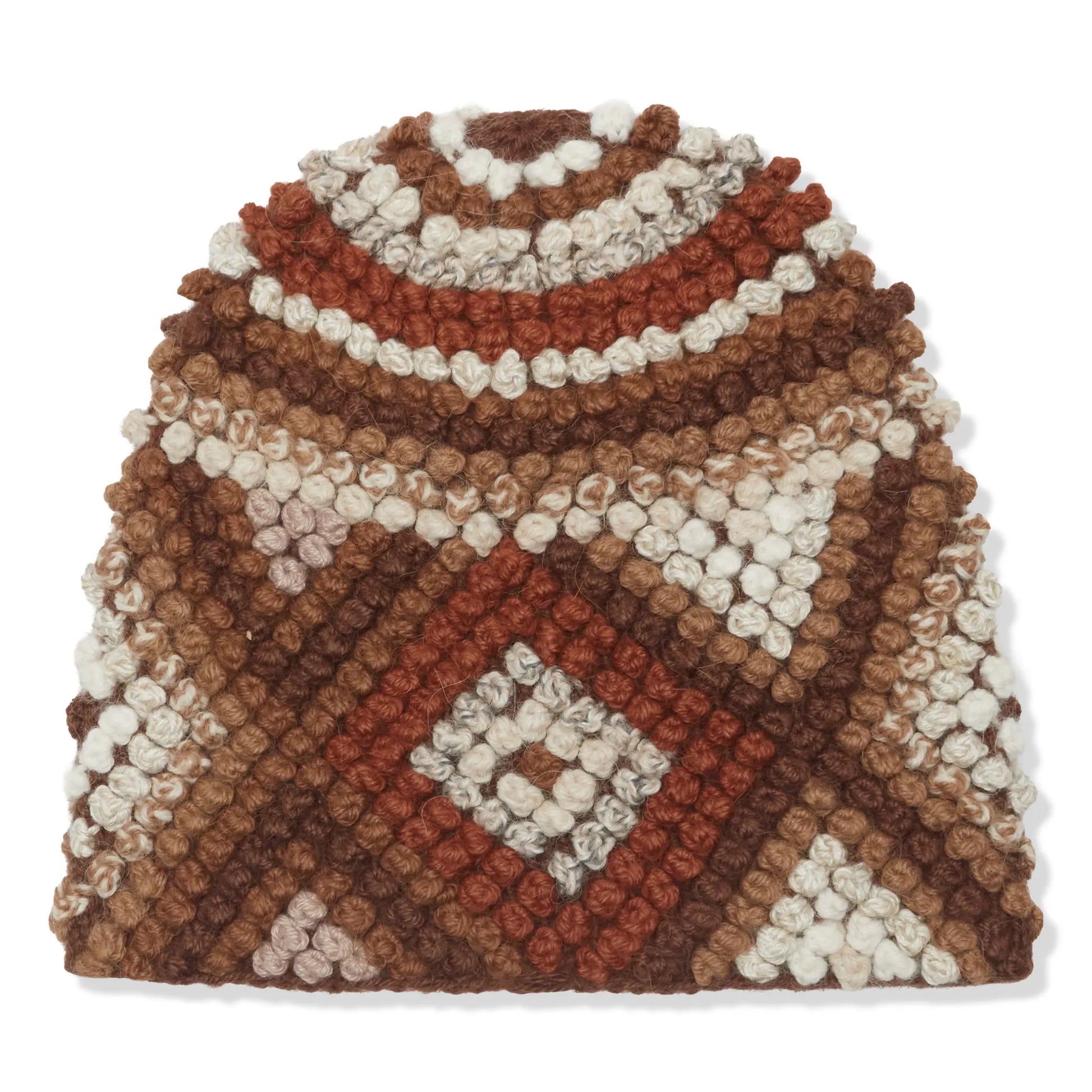 Supreme Textured Knit Brown Beanie (FW25)