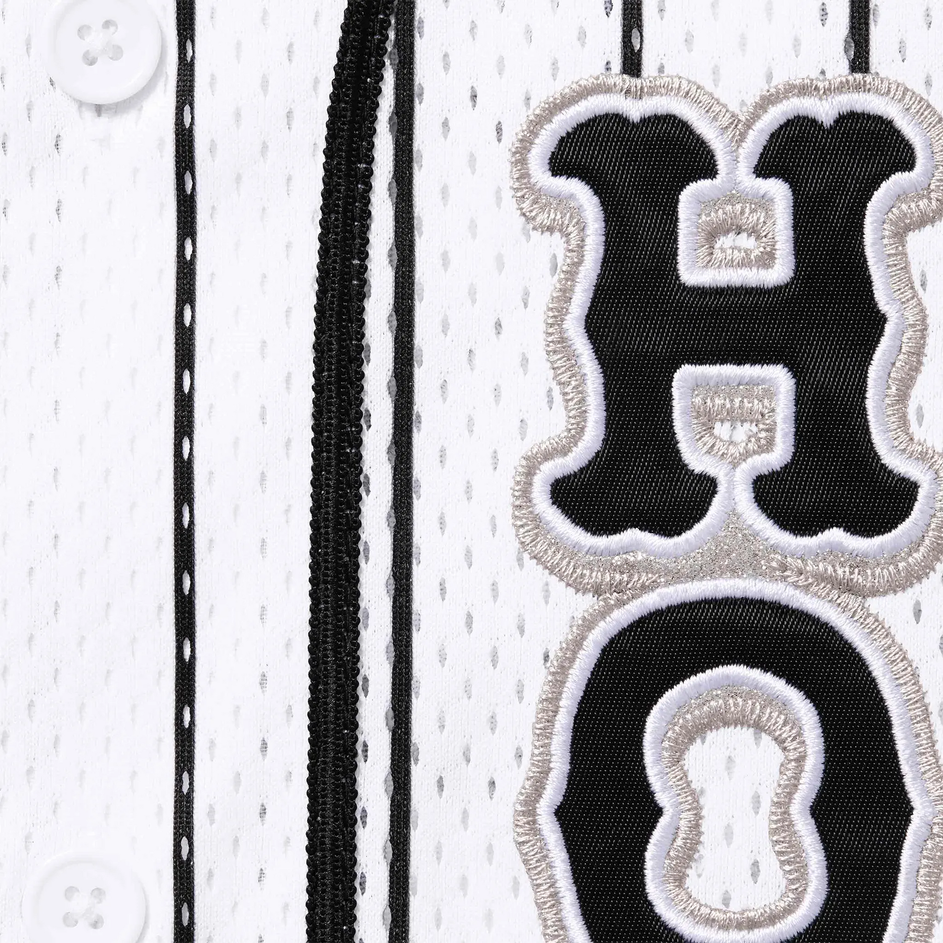 Supreme Homerun White Stripe Baseball Jersey