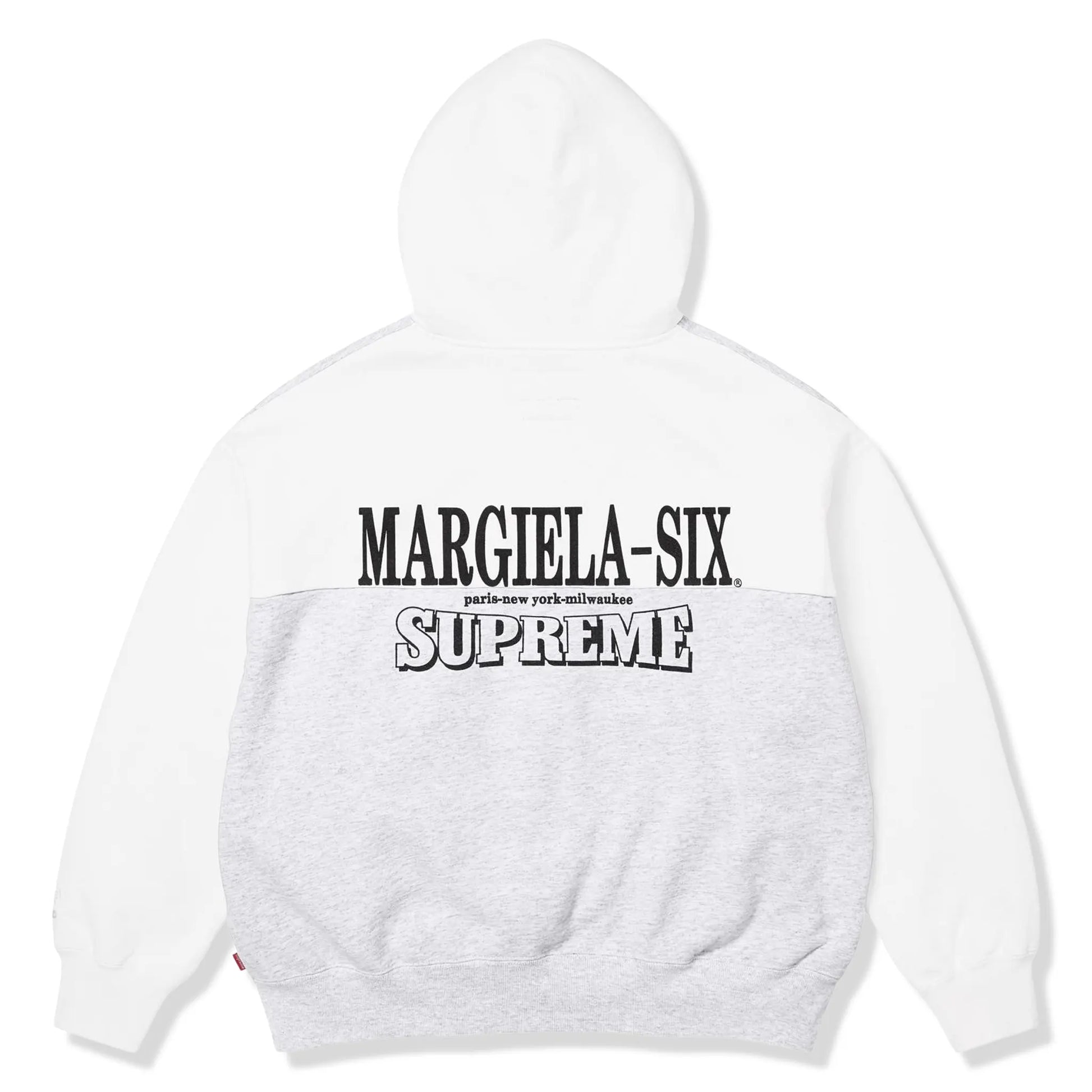 Supreme x MM6 Maison Margiela Eagle Ash Grey Zip-Up Hoodie