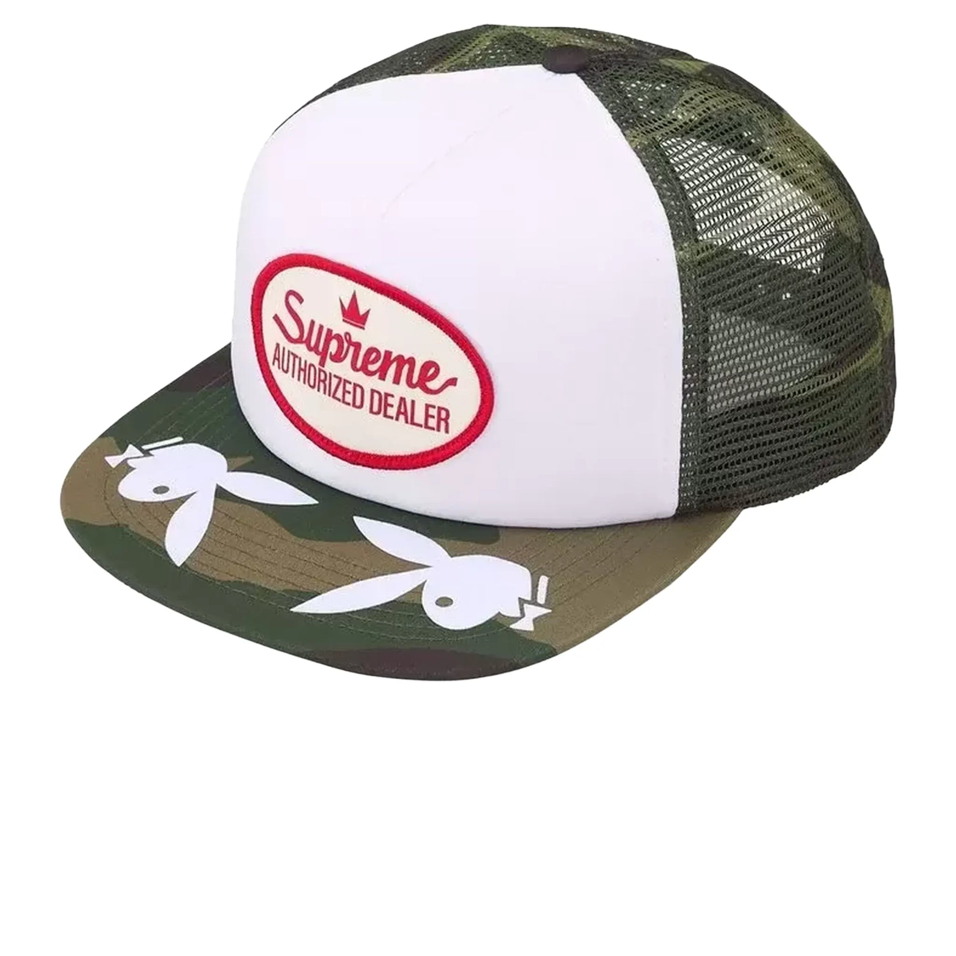 Supreme x Playboy Mesh Back 5 Panel Woodland Camo (SS26)