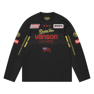 Supreme x Vanson L/S Black Top (SS26)