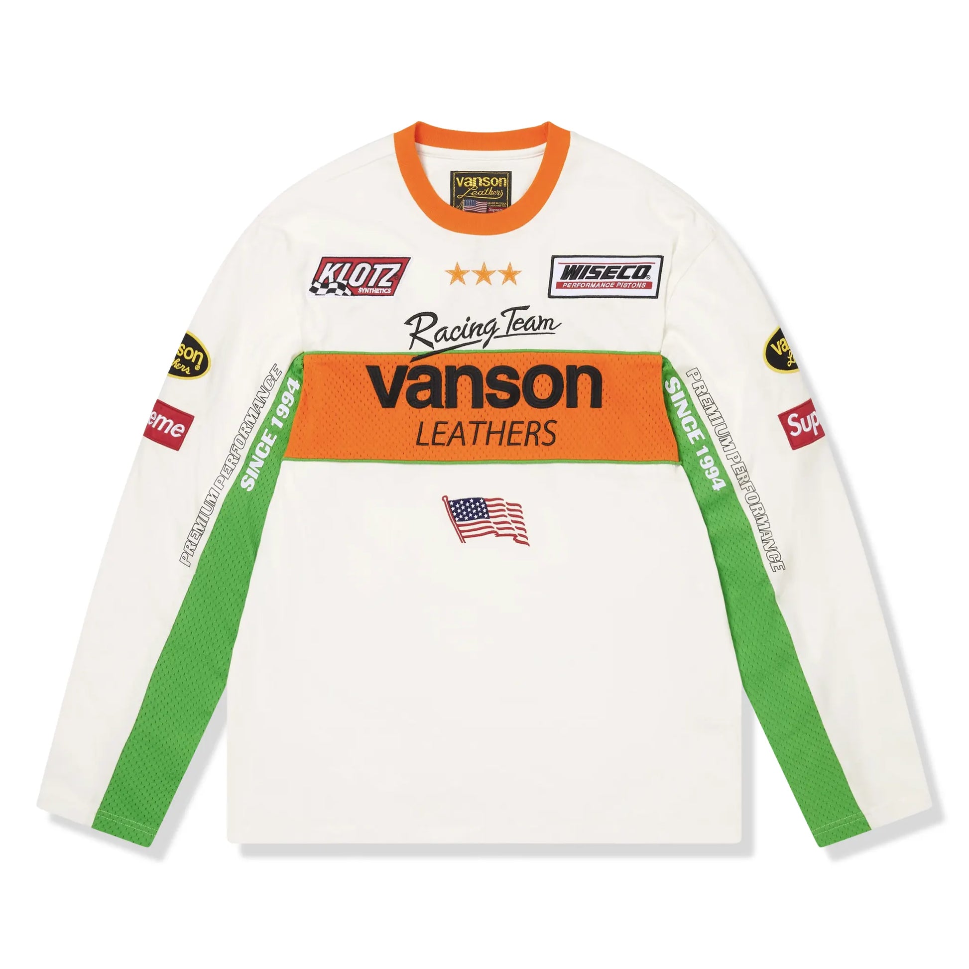 Supreme x Vanson L/S White Top (SS26)