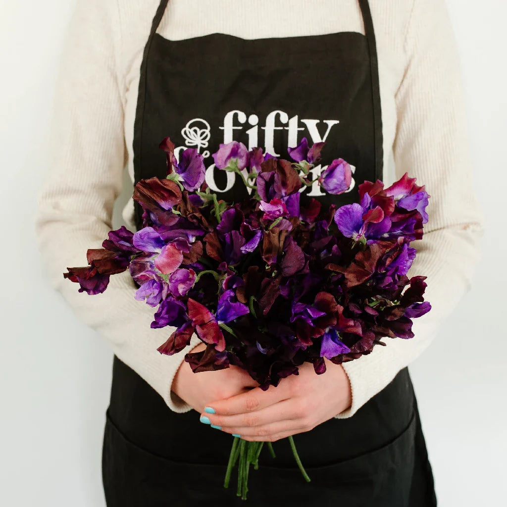 Viola Purple Sweet Pea Flowers