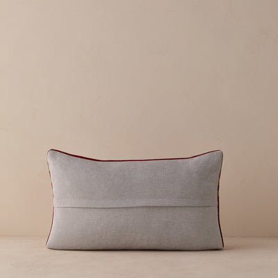 Vintage Lumbar Pillow No. 334, 12" x 20"