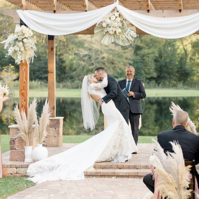 Blushing Bohemian Glam Wedding