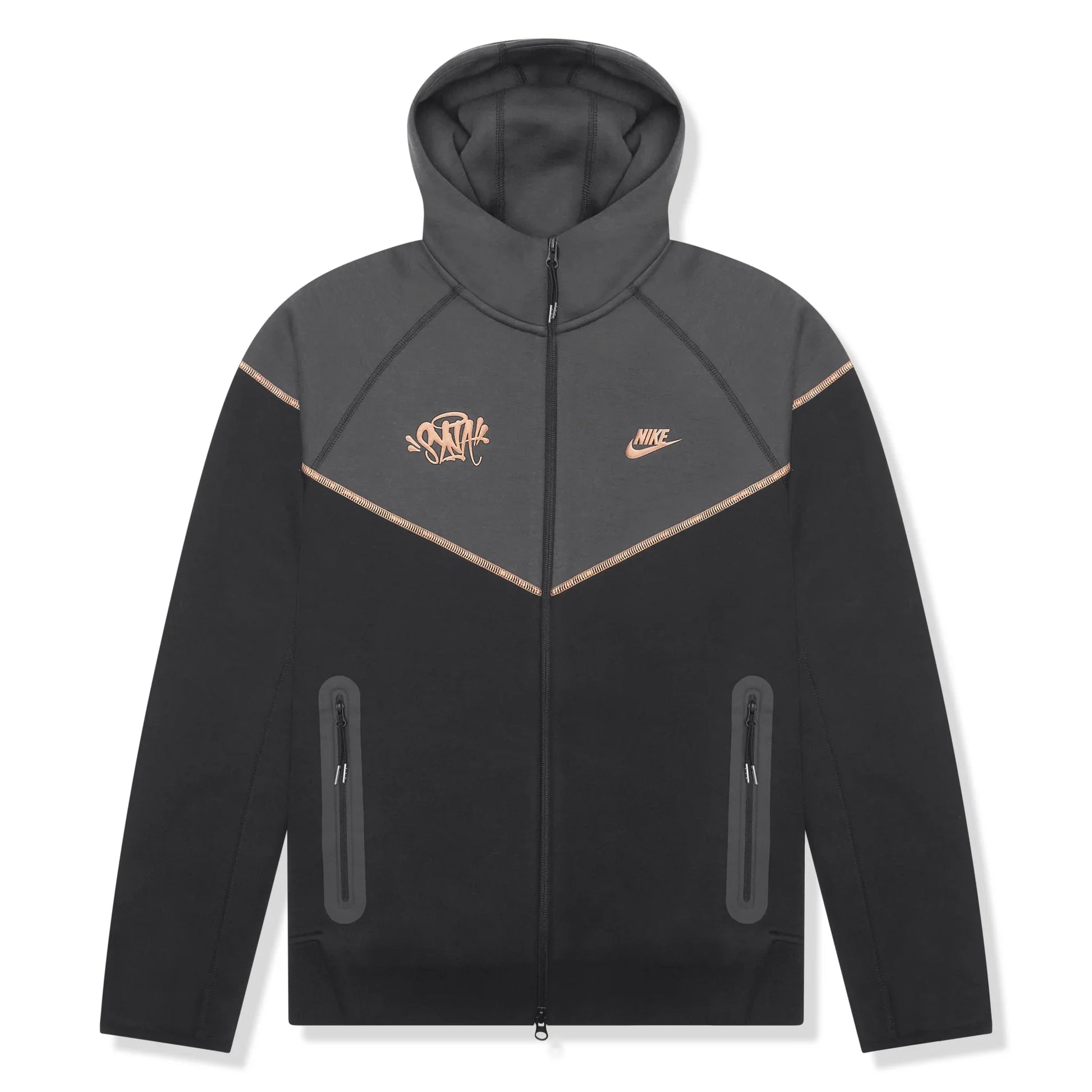 Nike x Syna World x Central Cee Tech Fleece Black Zip-Up Hoodie