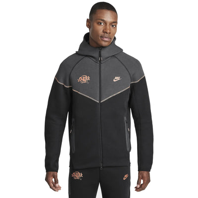 Nike x Syna World x Central Cee Tech Fleece Black Zip-Up Hoodie