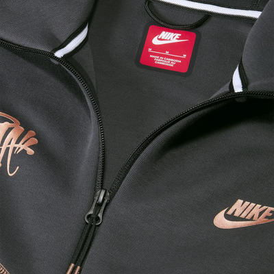 Nike x Syna World x Central Cee Tech Fleece Black Zip-Up Hoodie