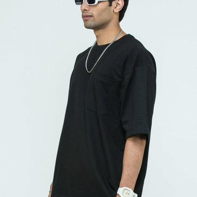 Oversized T-shirt - Bare Black