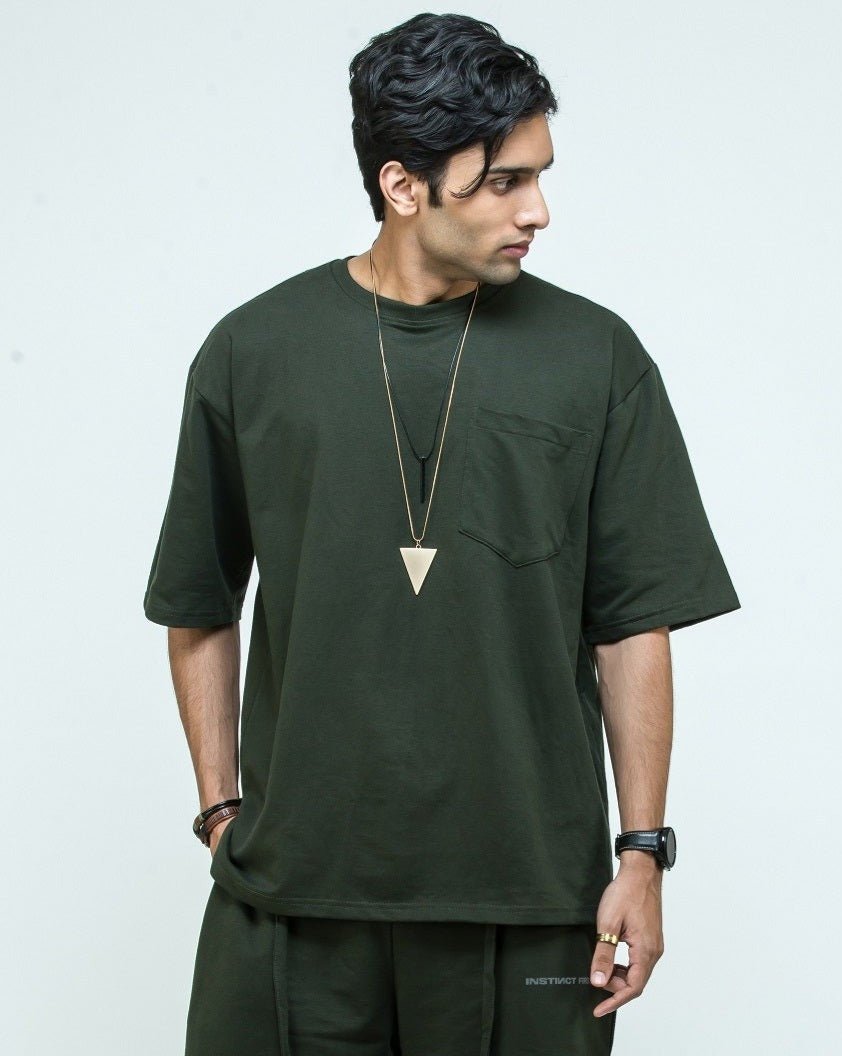 Oversized T-Shirt - Safari Kombu