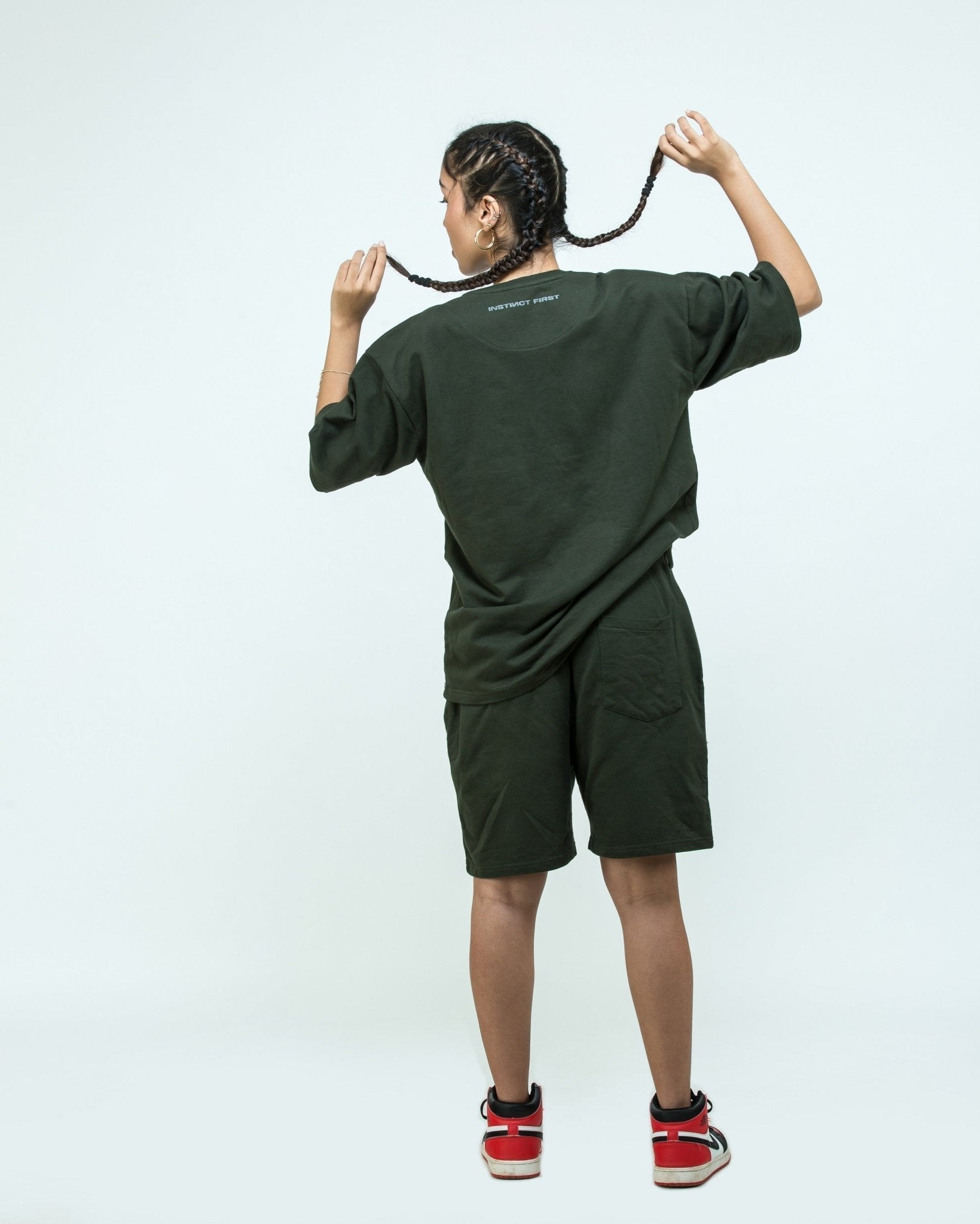 Oversized T-Shirt - Safari Kombu