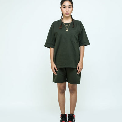 Oversized T-Shirt - Safari Kombu