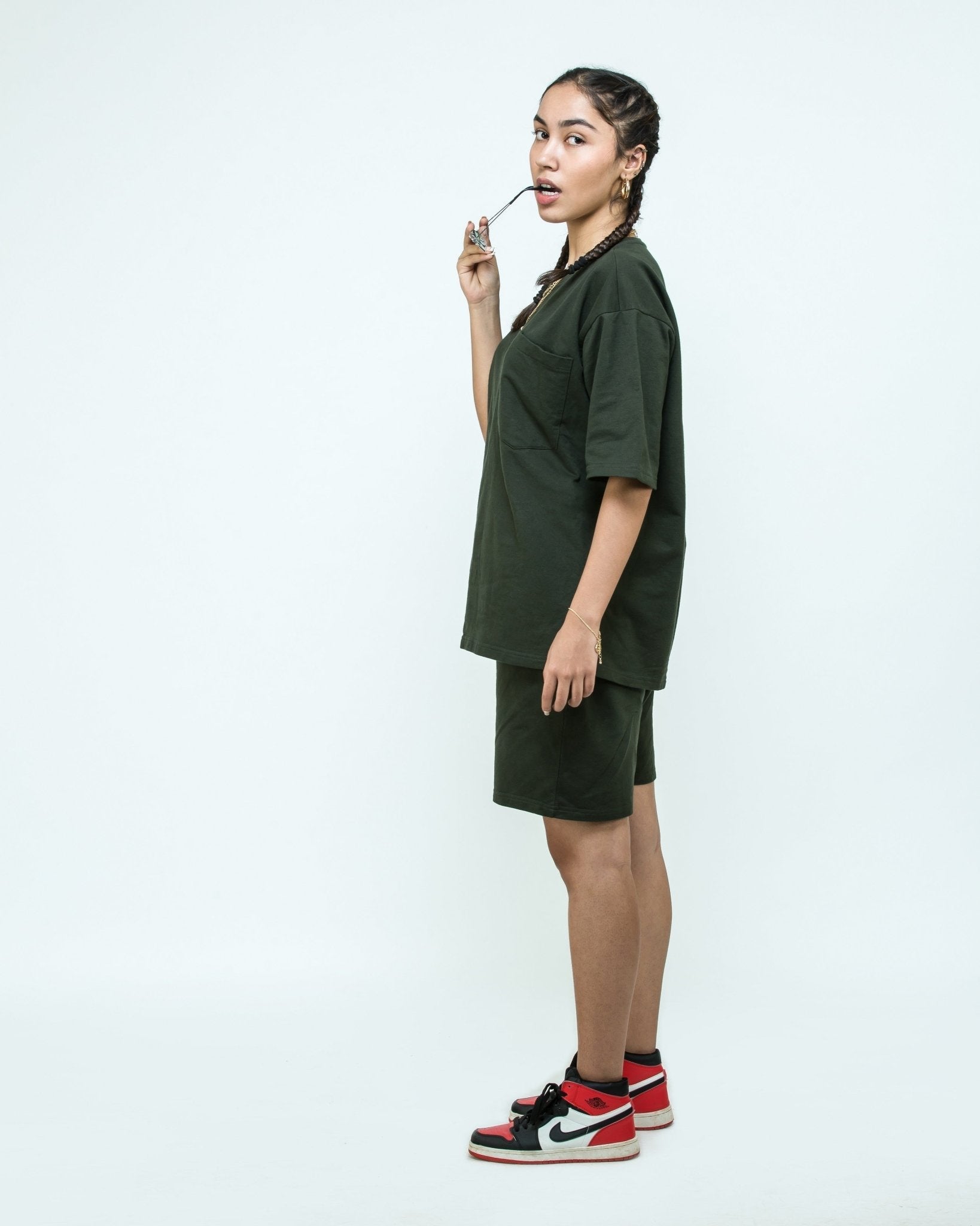 Oversized T-Shirt - Safari Kombu