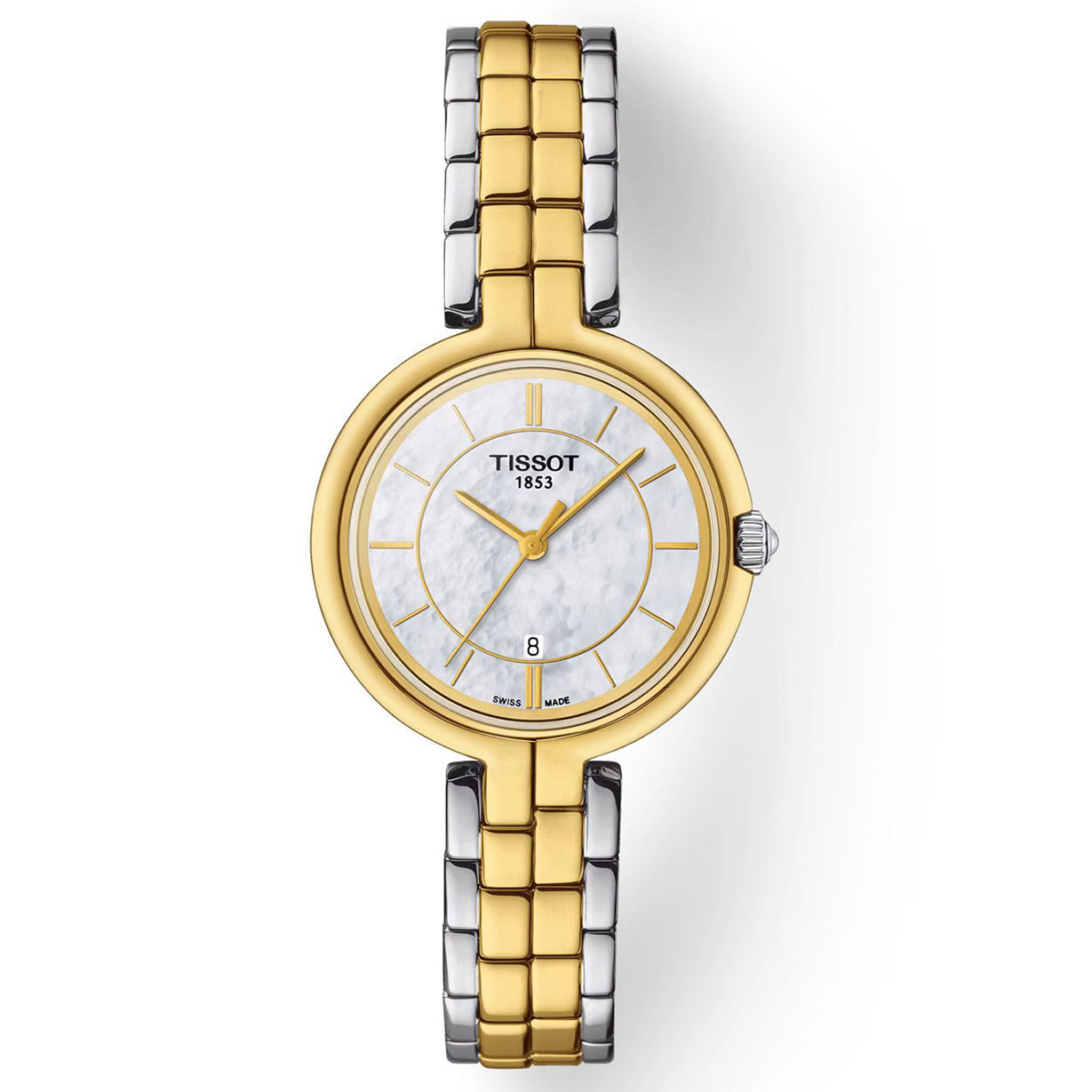 Tissot T-Lady White Mother-Of-Pearl Dial Women 30mm