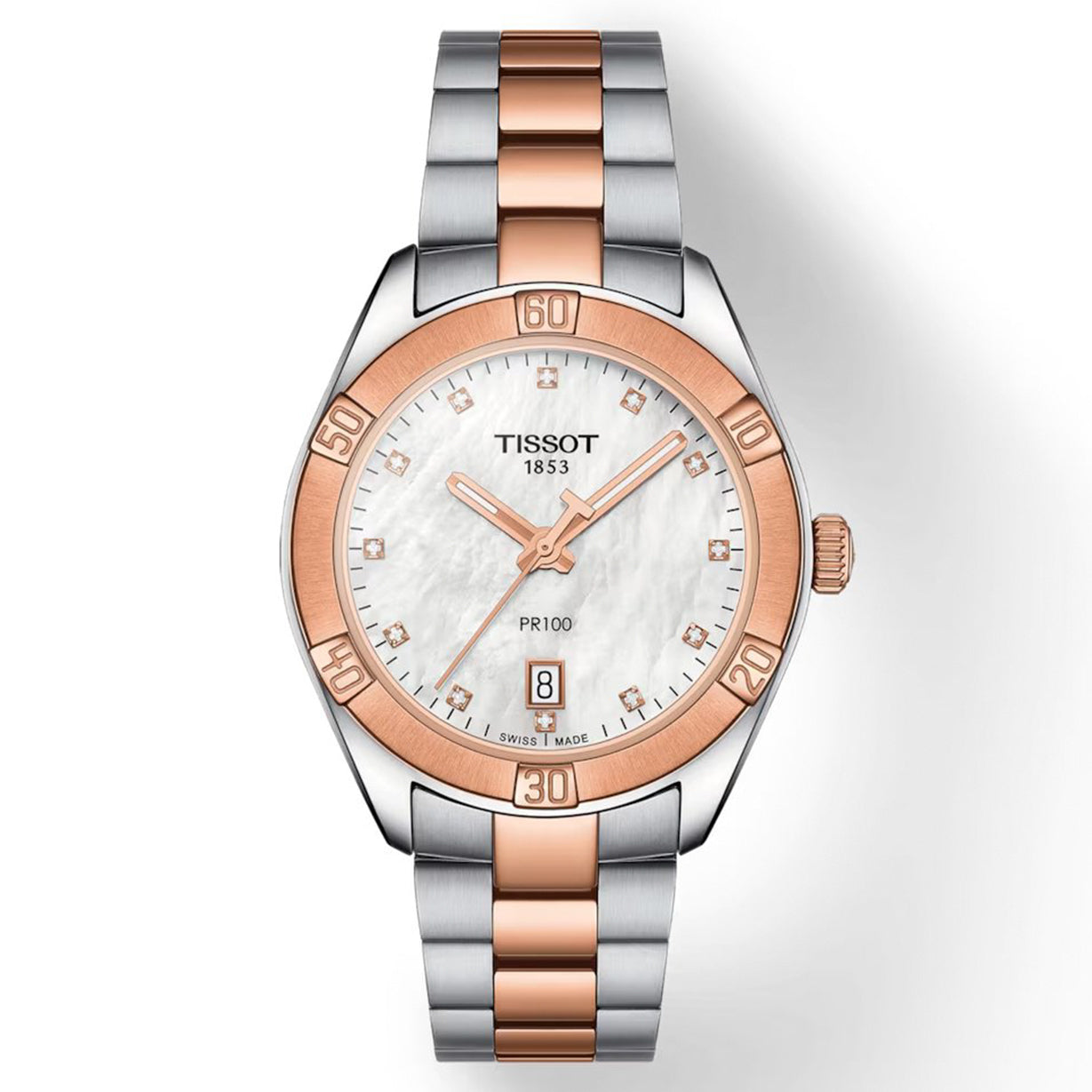 Tissot T-Classic White Mother-Of-Pearl Dial Women 36mm