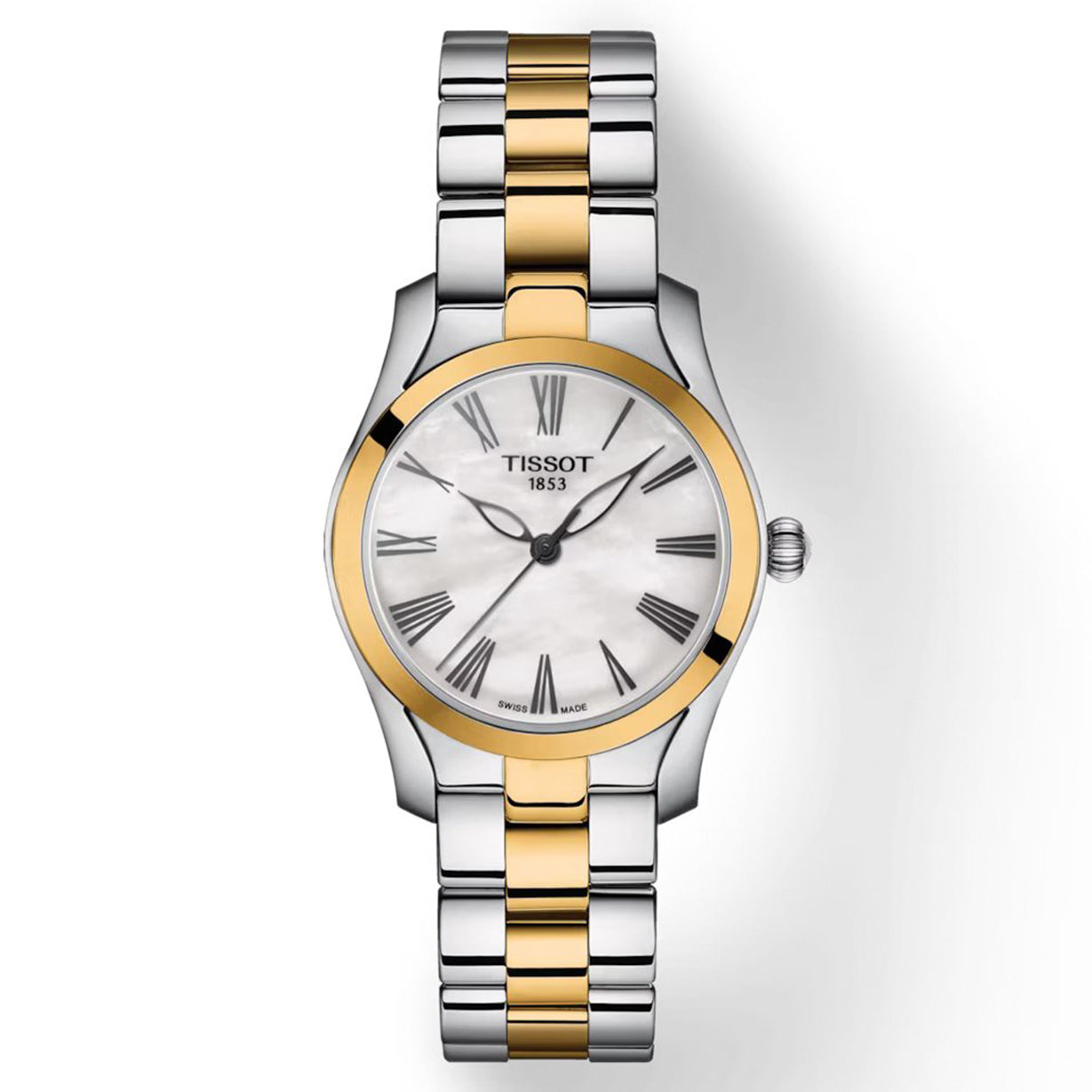 Tissot T-Lady White Mother-Of-Pearl Dial Women 30mm
