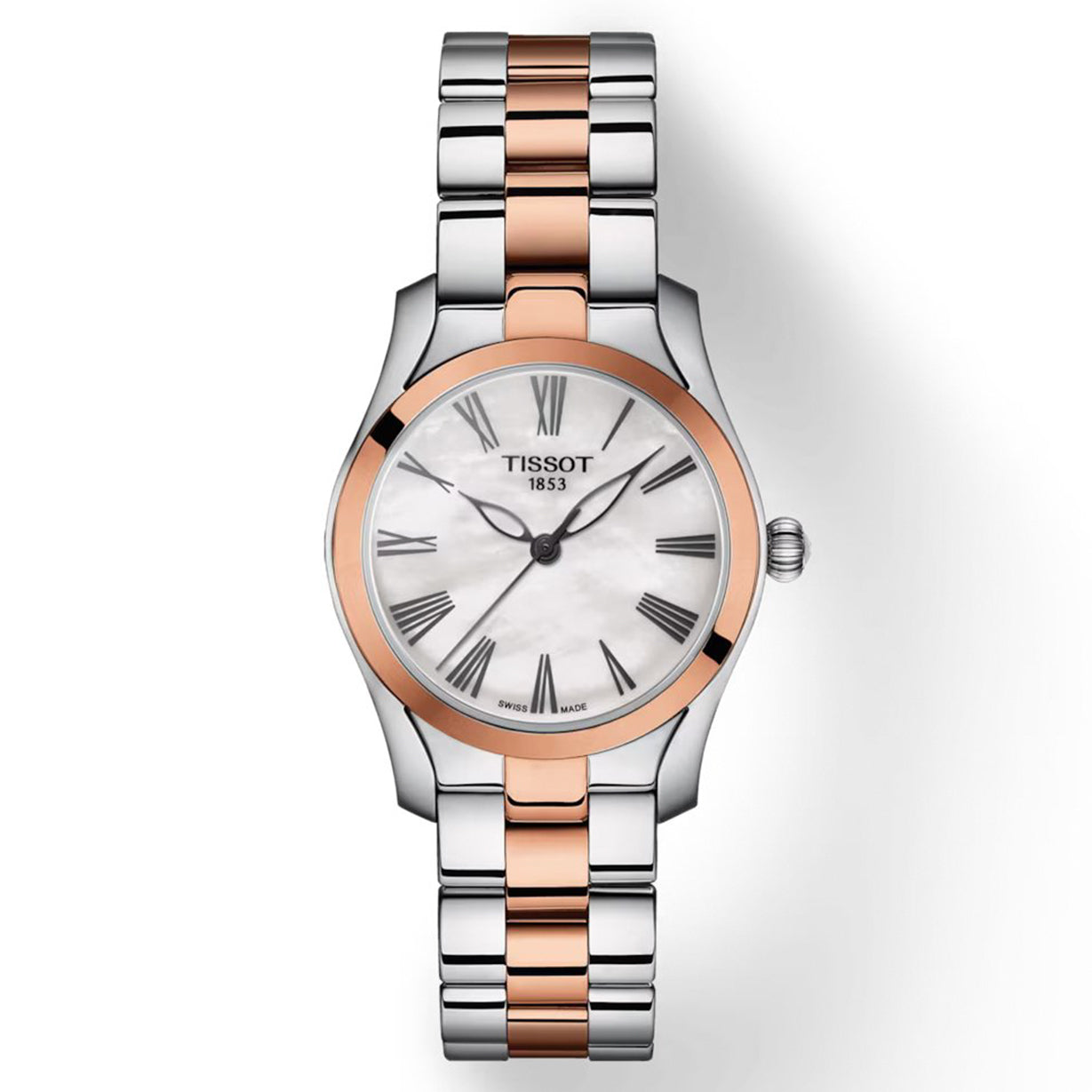 Tissot T-Lady White Mother-Of-Pearl Dial Women 30mm