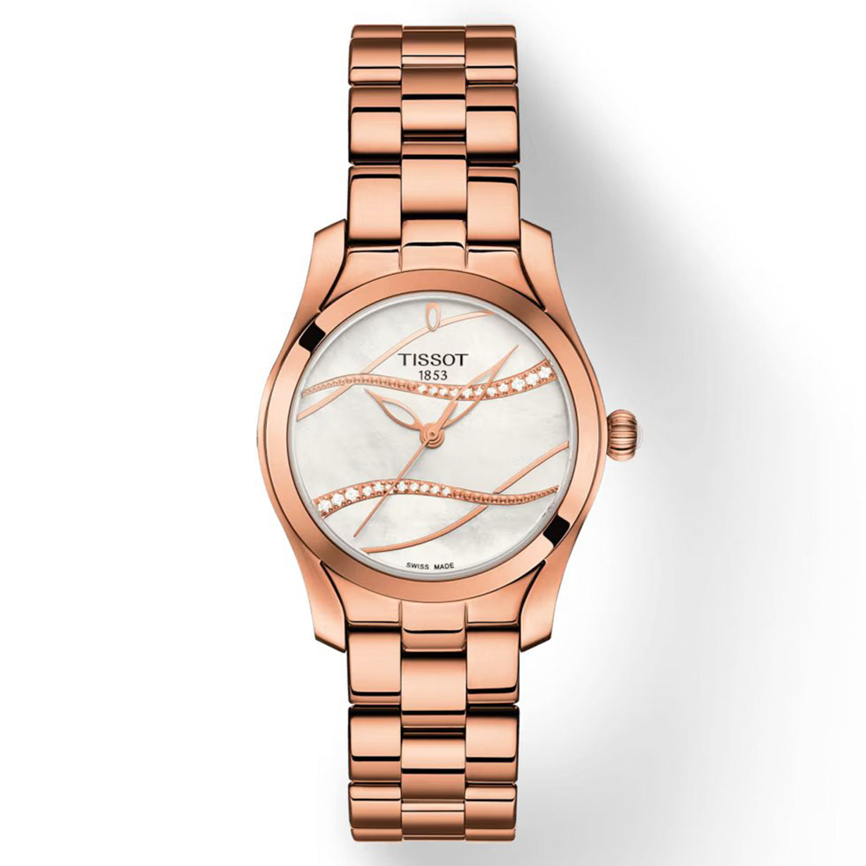 Tissot T-Lady White Mother-Of-Pearl Dial Women 30mm