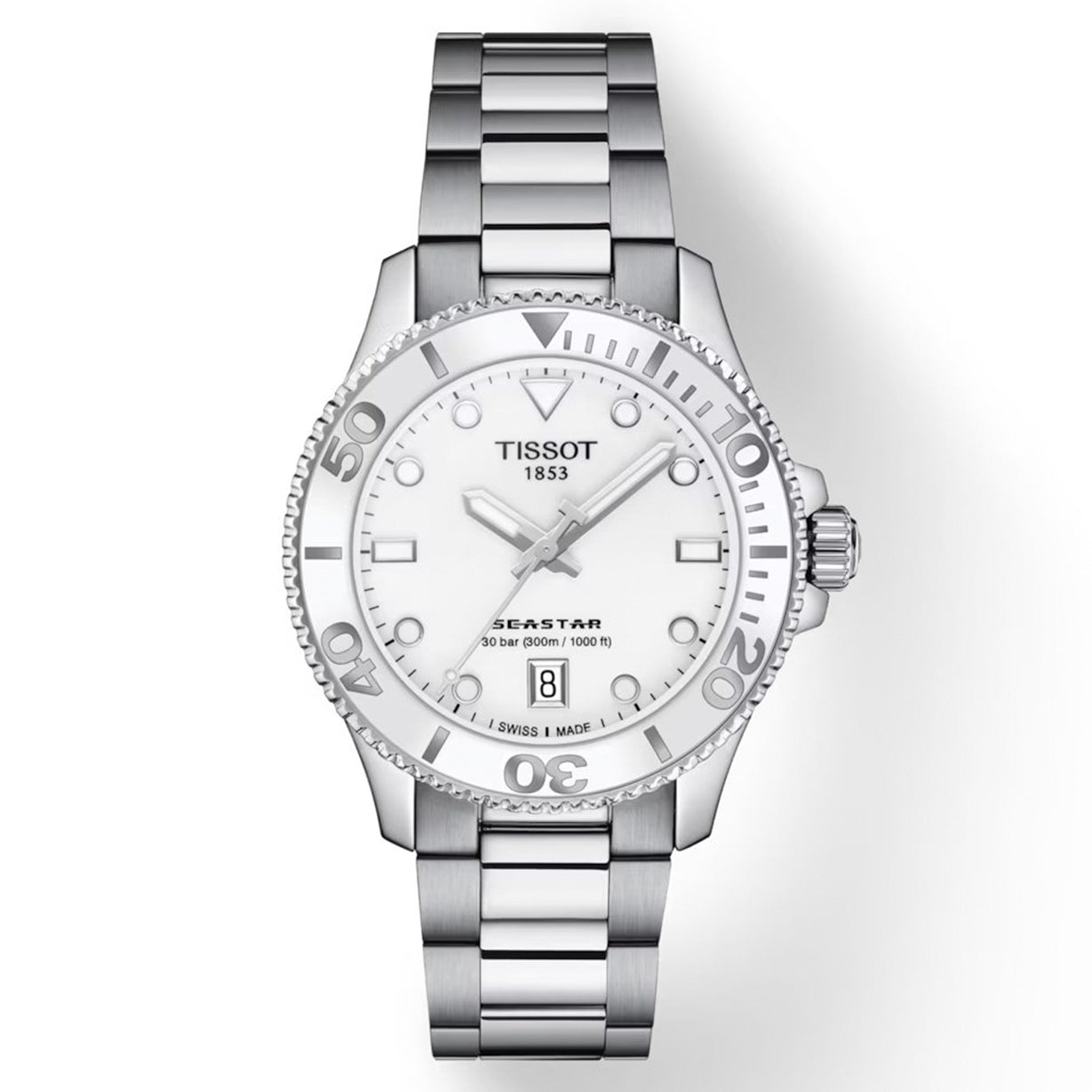 Tissot T-Sport White Dial Women 36mm